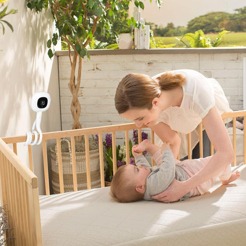 Flex Baby Monitor Charger Mount Compatible with Nanit Pro Baby Monitor With Type-C Charging Port Connector mount and 10FT Power Cable,Baby Camera Mount without Tool or Wall Damage(Camera not Included)