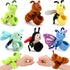 Gemscream 6 Pcs Stuffed Animal Slap Bracelets for Kids, 8 Inch Small Classroom