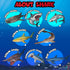 Yeonha Toys 8 Pack Shark Toys - Realistic Soft Plastic Shark Figures with Educational Booklet for Kids - Pool Bath Tub