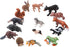 16PCS Forest Animals Baby Figures, Woodland Creatures Figurines, Miniature Toys Cake Toppers for Kids Birthday Gift