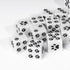 10 Piece D6 Dice Set: 16mm Six Sides Game Dice Set for MTG, Dungeons and Dragons, Black Cat's Paw