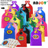 ADJOY Large Superhero Party Stickers - Super Hero Sign Cutout Stickers for Party Supplies