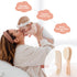 Set 2pk haakaa Baby Hair Brush and Comb for Newborns & Toddlers - Natural Soft Wool Bristles and Wooden Handle, Gently