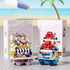 Sacblirr Set Romantic Flowers Food Stand Selling Cart Building Toy Block City Street View Collection Home House