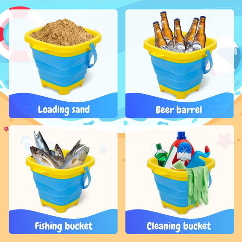 TOY Life Beach Toys for Kids Ages 4-8, Sand Castle Building Kit for Toddlers and Kids