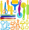 LCY WEDSHI Dough Tool Set, 24 Pcs Dough Tools Sets for Kids