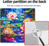 Bgraamiens Puzzle-Stained Glass Waterlily, 1000 Pieces Stained Glass Art Puzzle for Adults, Color Challenge Puzzle