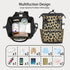 Hsnar Backpack Giraffe Skin Prints Waterproof Diaper Bag Large Capacity Baby Bag with Stroller Straps, Multi-Pocket