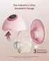 Mumior 4 &12 Function-24 mm, Gift,2 Pack Heated Base Hands Free Breast Pump, Wearable Breastfeeding Pump of Baby Heated