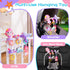 0-6 Koty Carseat Toys Hanging, Pink Mermaid Stroller Toys for Babies Months, Baby Car Seat Toy with Crinkle, Teether