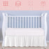 4 28" 52" 14" SmoothNovelty White Crib Bed Skirts with Large Cot Bow x Baby Crib Skirt for Boys Girls Nursery Toddler