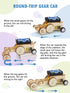 Poraxy STEM Model Car Kits, 5 in 1 Kids Wood Building Kit, 3D Wooden Puzzles for Boys Age 8-12