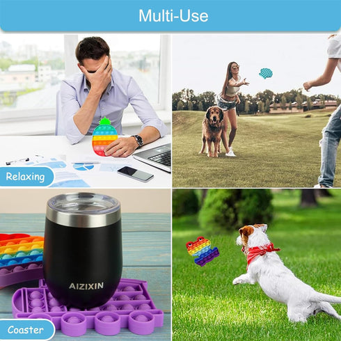 AIZIXIN Pop Bubble Fidget Sensory Toys, Squeeze Sensory Toys, Novelty Gifts for Boys and Girls, Stress Relief