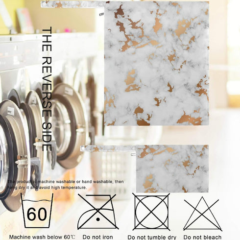 visesunny 2Pcs White Marble with Gold Texture Modern Wet Bag with Zippered Pockets Washable Reusable Roomy