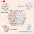 Joyo roy 4Pcs Plastic Diaper Covers for Girls, Potty Training Underwear, Waterproof Training Pants 3T-4T