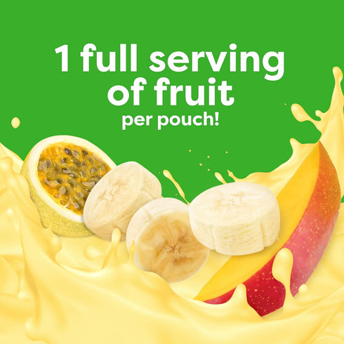 3.5 oz (12 Pack) Beech-Nut Toddler Smoothies with Prebiotics, Banana Mango Passion Fruit & Yogurt Baby & Toddler Food