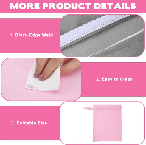 cobee 2Pcs Wet Bags for Baby, Wet Dry Bags, Waterproof Laundry Bag Cloth Baby Carrier, Washable Travel Bag