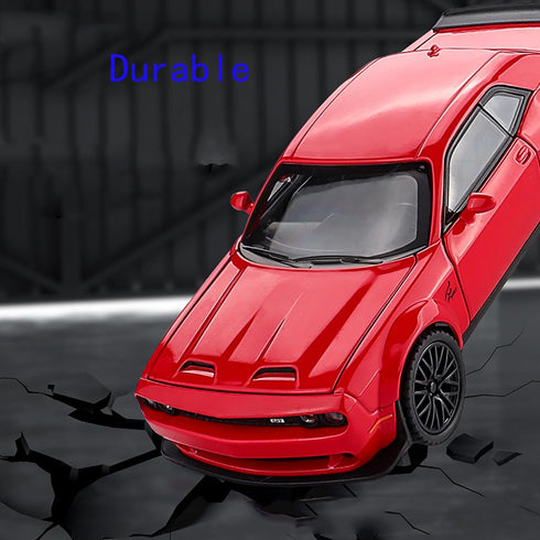 Toy Cars 1/32 Dodge Challenger Die Cast Metal Toy Cars, Hellcat with Sound and Light for 3+ Year Old Boys