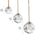 13pcs 2026 (20mm/30mm/40mm) Clear Crystal Ball Hanging Ornaments for Window Chandelier Parts Hanging Prisms