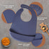 Silicone Bibs for Babies, BPA-Free Waterproof Feeding Bib with Pocket, Dishwasher Safe with Food Catcher