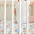 Summer 52x28In 2 Pack Bright Beach Girly Baby Crib Sheets for Girl Tropical Lemon Palm Tree Seashells Soft Snug Fitted