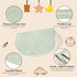 27.5" 15.7" Portable Changing Pad - Baby Changing Mat, Waterproof Diaper Changing Pads, Wipeable Foldable Vegan Leather