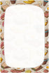 Pigsaly 27x39 Inch Crib Sheets Grunge Fruits Coffee Eggs Bacon Baby Sheet for Standard Crib Mattress Boys Girls Toddler