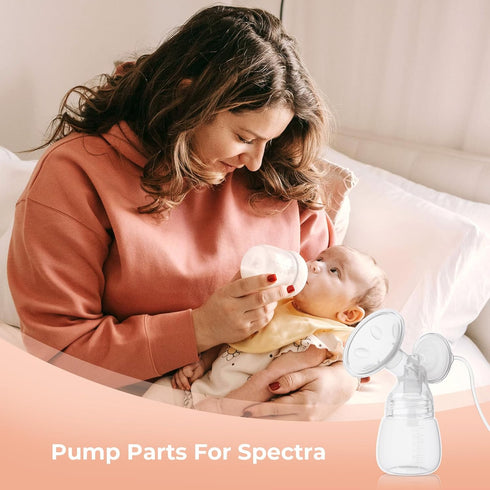 Hranio s1/s2/9 2 Set Baby Bottles Breast Pump Parts Compatible with Spectra Replacement Pump Parts, Spectra Bottles