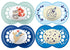 MAM 4-Pack, 6+M, 6+ 6-16, 4 Count Original + Night Boy & Air Matte Pacifiers, for Sensitive Skin, Months, Best Pacifier