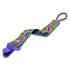 JaxBaby | Vibrant Targets Handmade Pacifier Strap with Clip | Woven Jacquard Paci Holder Cute Multicolor Baby Soothies