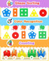 Montessori Toys for 1-3 Year Olds - Wooden Learning Puzzles Shape Sorter Toys for Toddlers Birthday Gifts