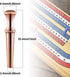 Gejoy 36 1/8 4 Pieces Metal Cribbage Pegs Cribbage Board Pegs Fit Holes with Drawstring Storage Pouch for Traditional