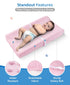 Loonah 27" 16" Compact Small Changing Pad with Cover - X Contoured Baby Diaper Changing Pad for Combo Crib