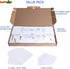 Trading-Card Storage Box, 4-Pack • 400 Count Corrugated Cardboard Storage Box with Dividers & Labels for TCG/Magic/Mtg