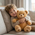 12 inches WEIGEDU Fluffy Teddy Bear Stuffed Animals Plush Toys with Lattice Tie for Kids Babies Birthday Bedtime