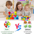 Intsinzi 46PCS Montessori Lacing Beads, Threading Toys for Toddlers, Wooden Fine Motor Skills Educational Toy for 3-6