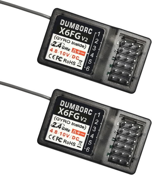 ATA HOBBY DUMBORC 2 Pcs X6FG(Built in Gyro) 6 Channels 2.4GHz RC
