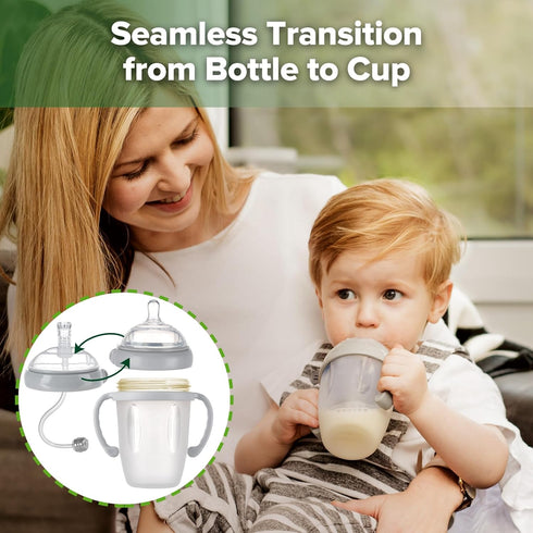 6+ 8oz./250ml) haakaa Weighted Straw Sippy Cup for Month Old, Silicone Weighted Straw Cup Milk Sippy Cup Baby Water