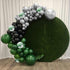 Green Black Balloons, Dark Green Black Silver Confetti Balloons, 35 Pcs 12 Inch for Birthday Party Decorations