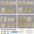 Glintoper Art Craft Wood Toys for Kids - 4 Pack DIY Bird House Kit, Build and Paint Birdhouse with Paints & Brushes