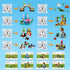 25 Set 8 Pack 6+ (1460PCS) HOGOKIDS Animals Zoo Building with Play Mat - Zoo Scene modules Blocks Toy for Easter