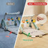 2 1 0-24 Jovow in Baby Gym with Walker,Baby Play Mat with Double-Sided Multifunctional Removable Play Piano Panel