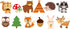 CC HOME Woodland Creatures Banner - Forest Animal Friends Bunting for Kids, Baby Shower, Birthday Party Decoration