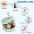 PYBUG Watercolor Scallop Round Pacifier Storage Case, Polyester & TPU Lined with Hook Buckle, Pacifier Container Box