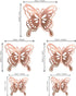 40 PCS 3D Rose Gold Butterfly Cupcake Toppers for Baby Shower, Wedding, Kids Birthday Party Supplies