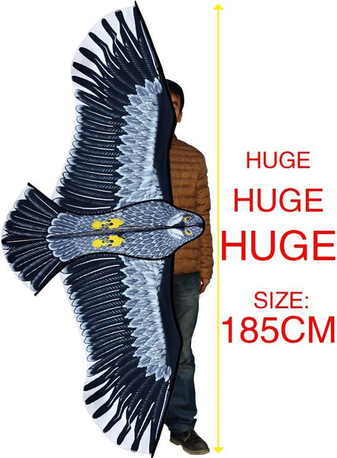 HENGDA KITE Strong Eagles! Huge 74-Inch Beginner Eagle Kites for Kids and Adults