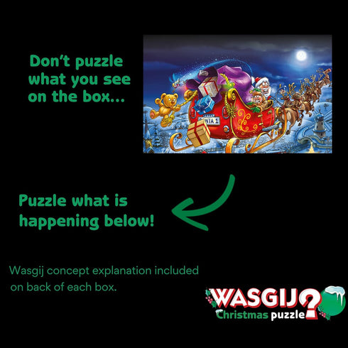 24 54 -100% Wasgij Christmas Advent Calendar, Look Out Below! - Days of Puzzles, Don't Puzzle What You See