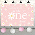 1st 1 Daisy Birthday Decorations for Girl, Pink and White Balloons Number Foil Balloon, Isn't She Lovely Isn't She