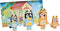 Bluey Wooden Character Figures – 4 Colorful Wooden Figures for Children 3 Years and Up