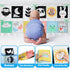 OKOOKO Black and White Baby Book, High Contrast Soft Toy for 0-6 Months, Tummy Time Crib Stroller Montessori